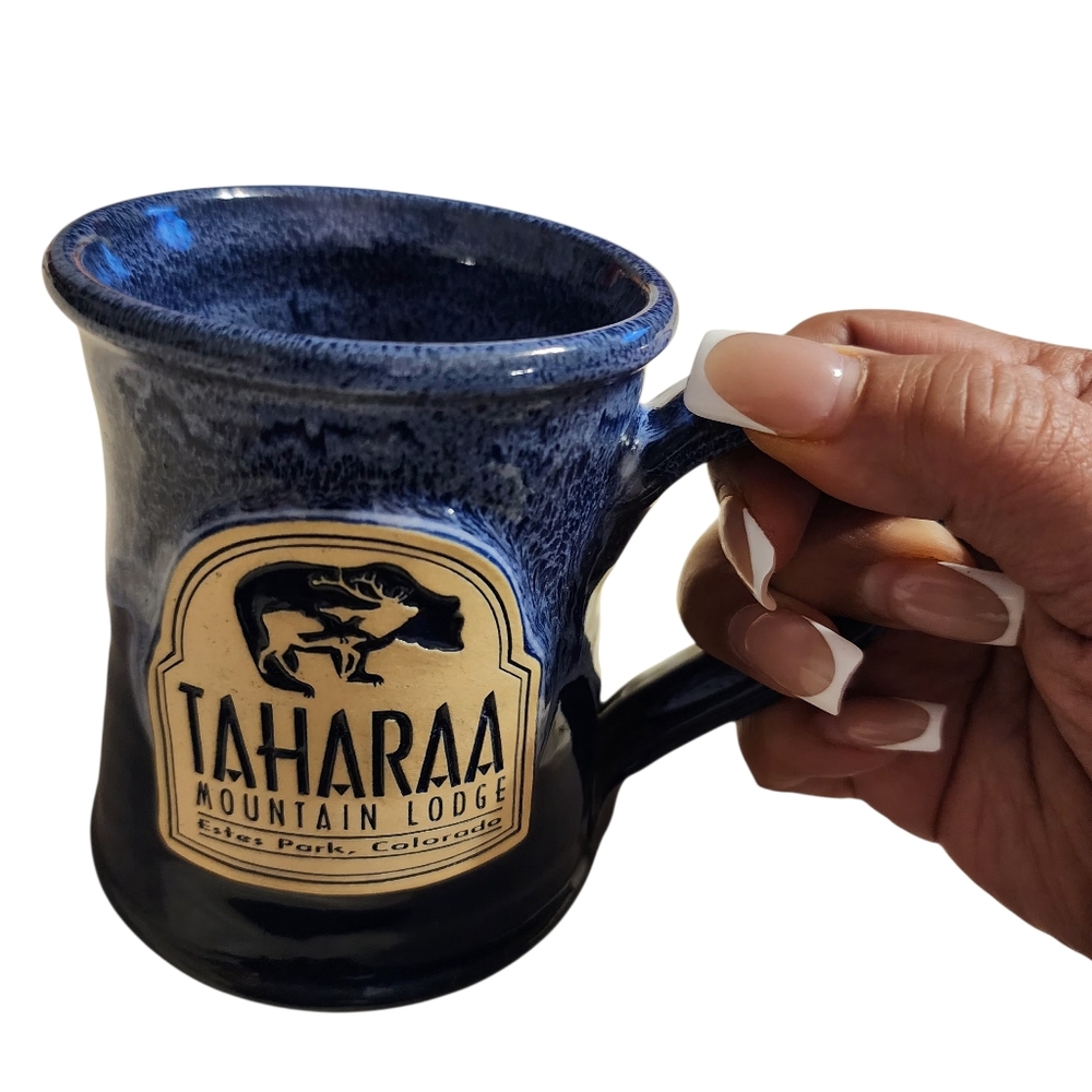 Deneen Pottery Taharaa Mountain Lodge Estes Park, Co Handmade In Usa Bear Elk